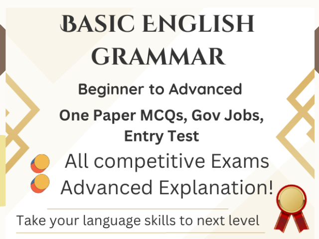 Basic English Grammar- Parts of Speech