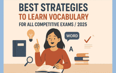 Best Strategies to learn Vocabulary for all competitive exams/2025